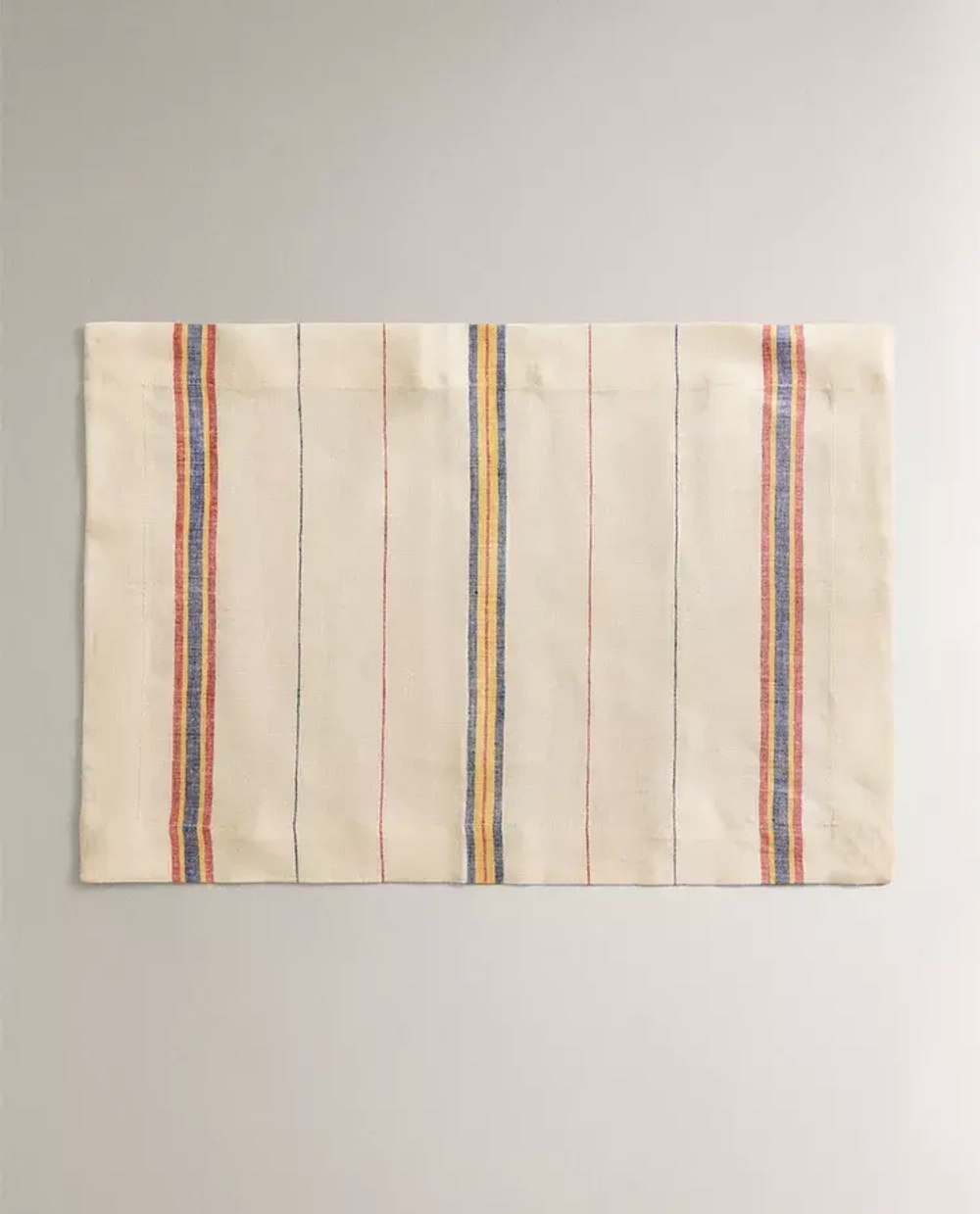 ZARA HOME ЛЬНЯНАЯ САЛФЕТКА В ПОЛОСКУ, СИНИЙ