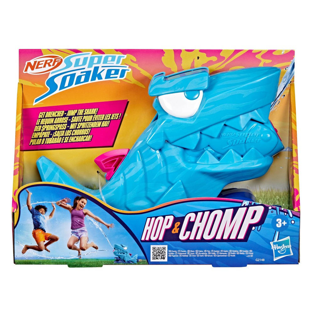 Hasbro G2148 — Nerf Super Soaker Hop & Chomp Водная игрушка для садового шланга G2148 — фото 2