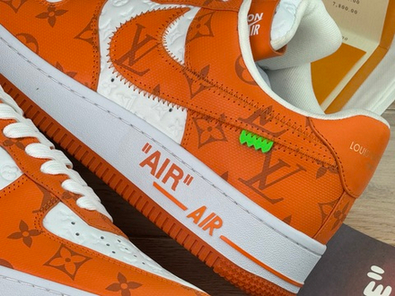 Nike Air Force 1 x Louis Vuitton White Orange