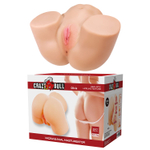 Мастурбатор Olivia Baile с 2 отверстиями и вибрацией, телесный