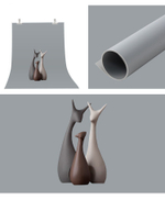 Фон пластиковый FST 100х120 серый матовый