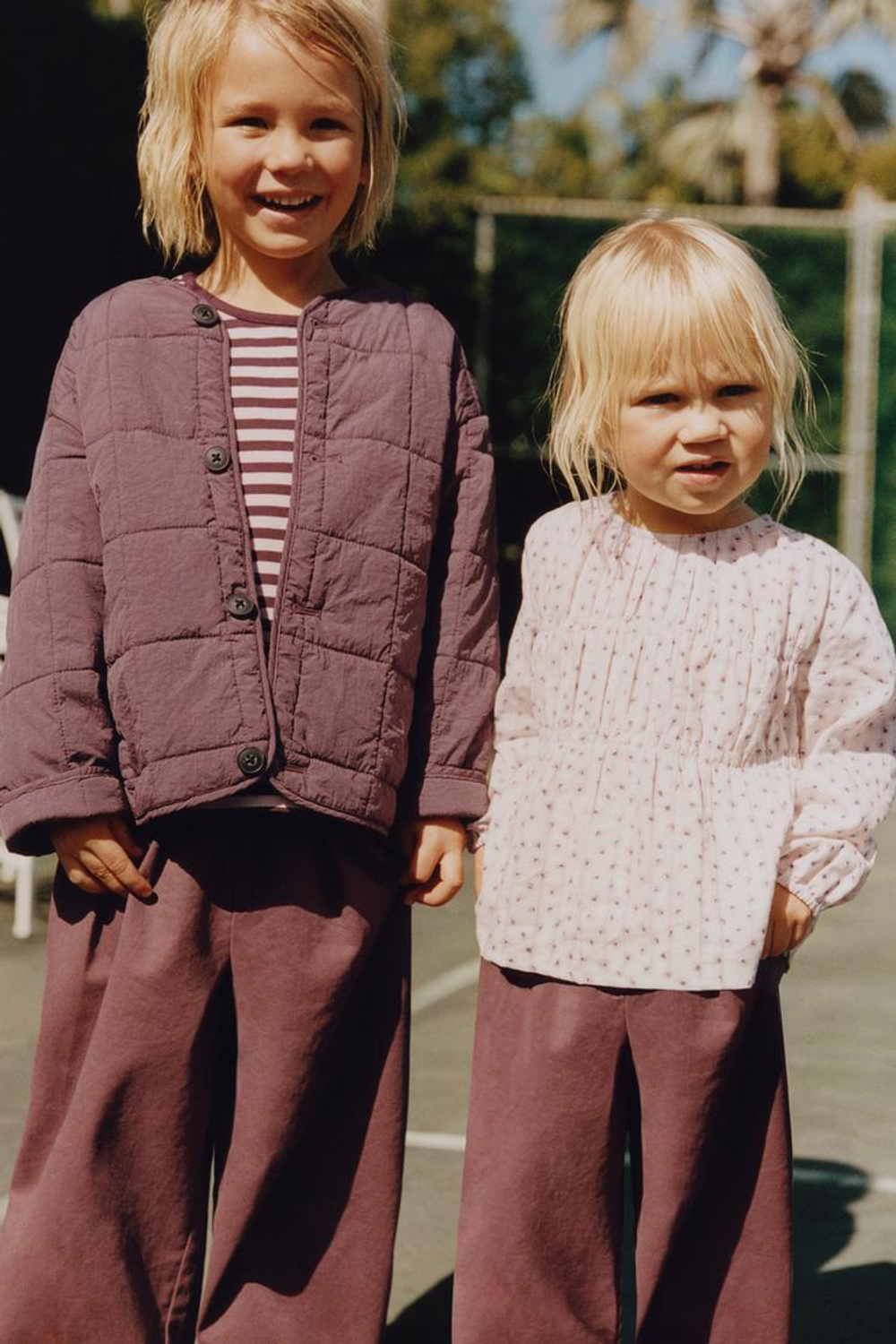 ZARA TIMELESZ - СТЕГАНАЯ КУРТКА, БУРГУНДСКИЙ