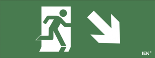 Самоклеющая этик. "Фигура/стр. вниз вправо" ДПА IP20/54 IEK LPC10-1-24-09-FVNNAPR