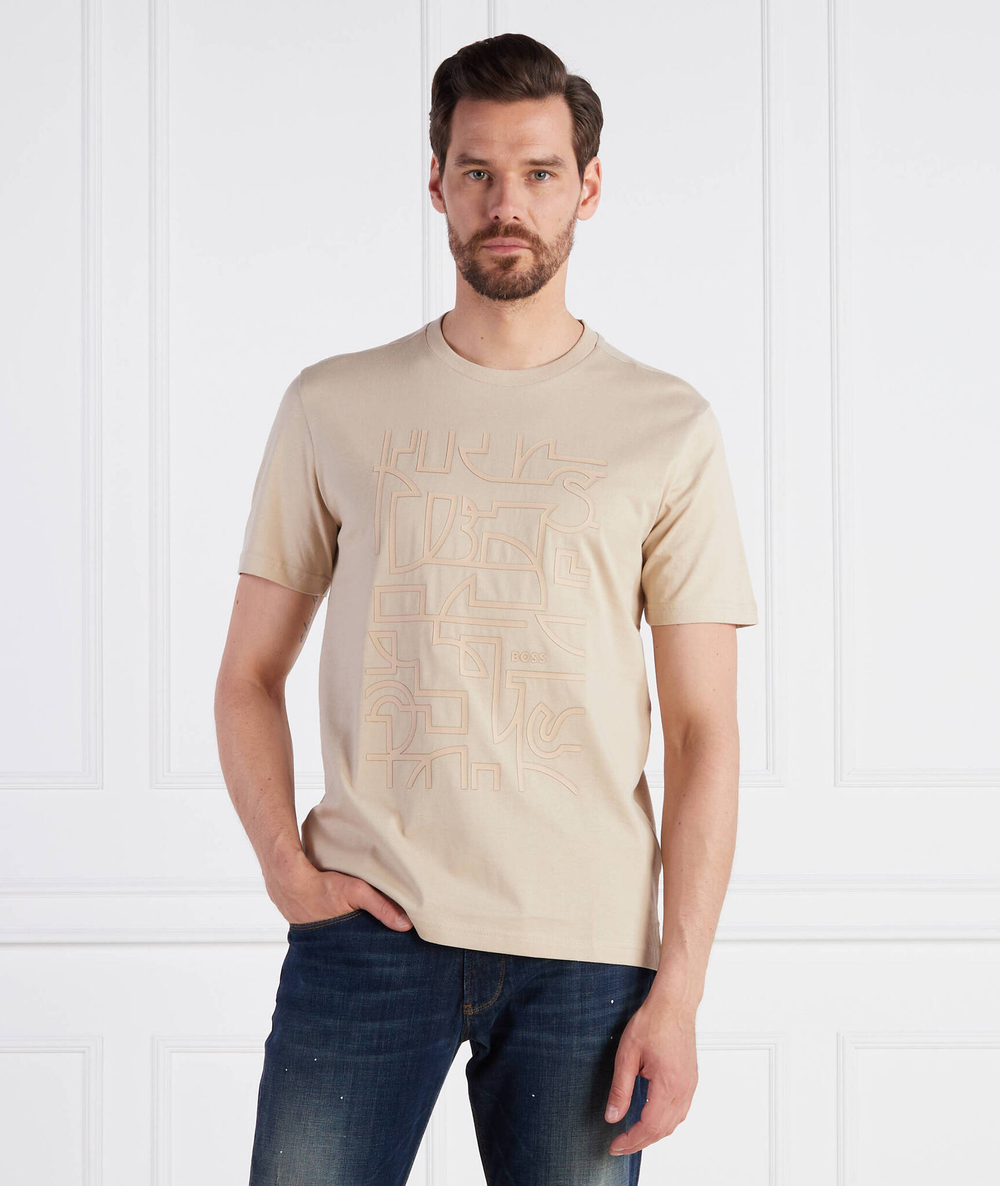 Футболка Tee 2 BOSS GREEN - бежевый(50494783)