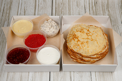 Бокс с блинами и начинками, 50 шт.