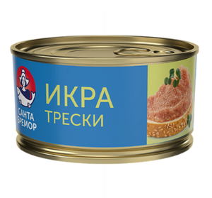 Икра Санта Бремор трески люкс 130 г