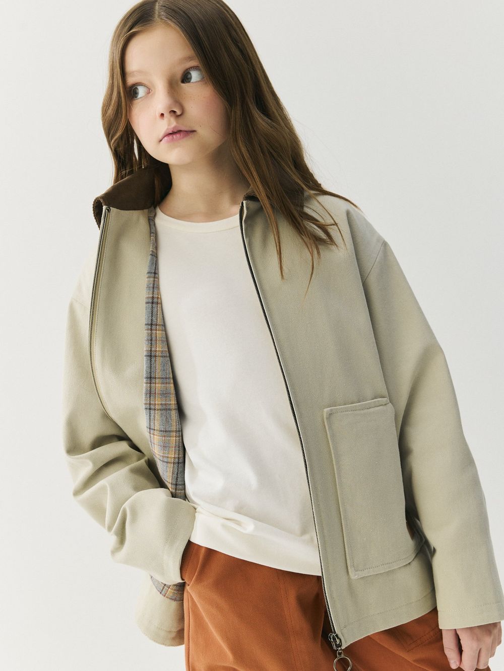 Ветровка из габардина "Шалфей" 7+