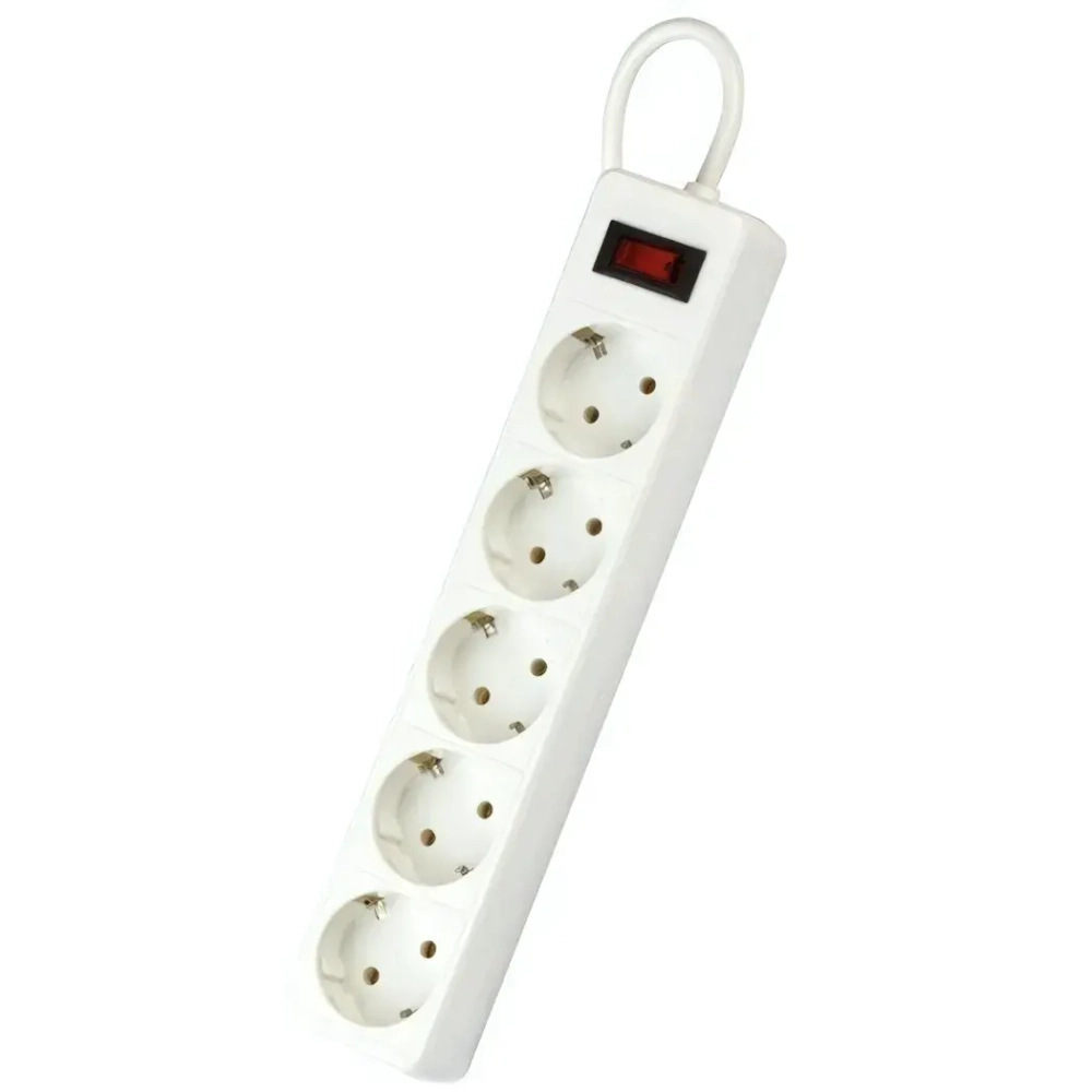 Сетевой фильтр Smartbuy SBSP-30-W, 5 розеток, 2200 Вт, 3 м, белый