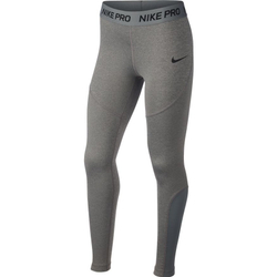 Штаны для девочки теннисные Nike Pro Tight - carbon heather/cool grey/cool grey/black