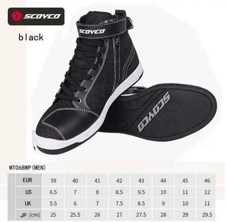 мотоботы Scoyco MT068WP чёрные 44