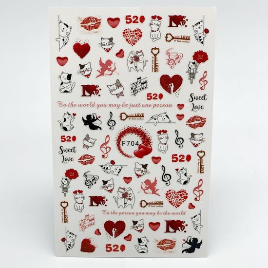 Наклейки для ногтей № F-704