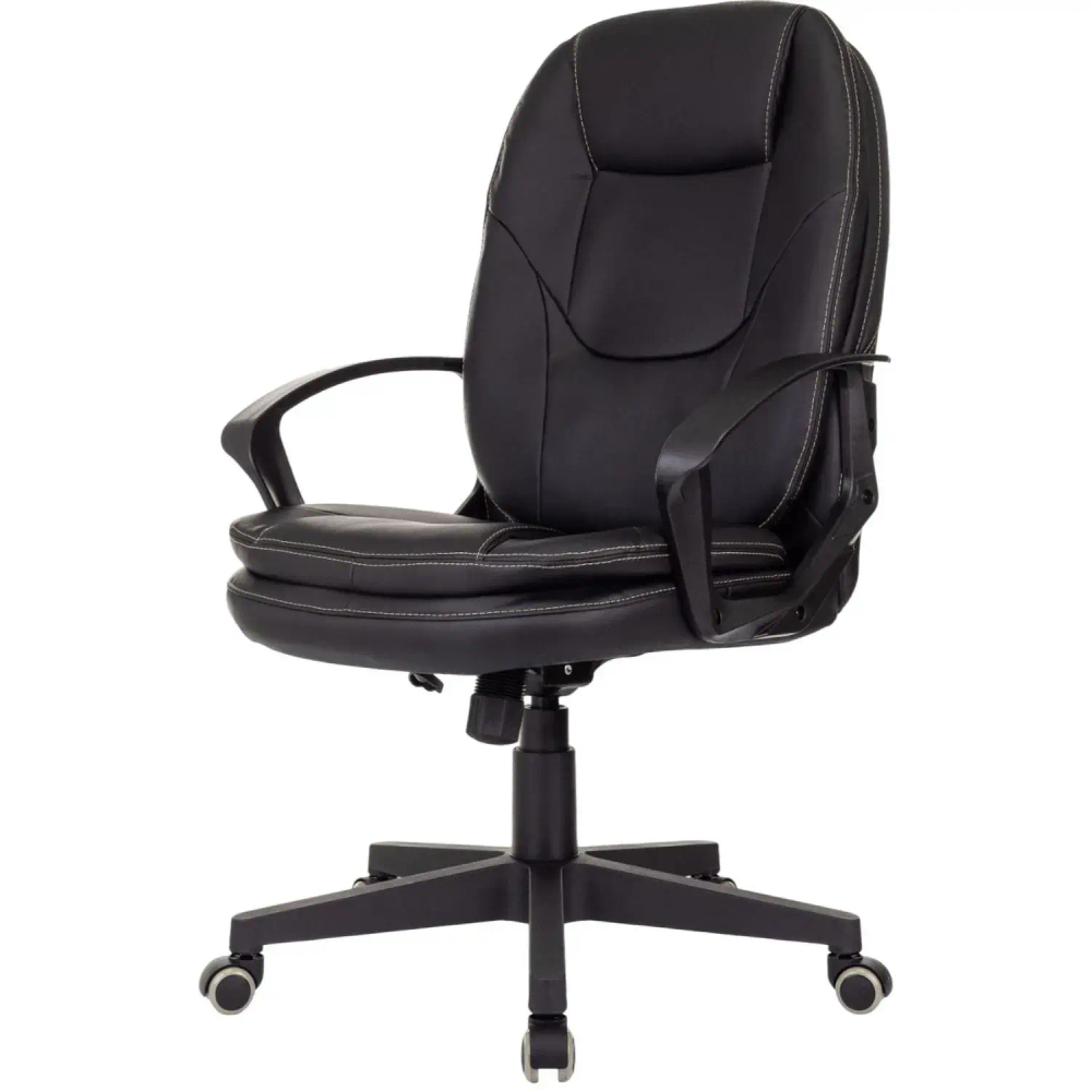 Кресло VB_EChair 668 PU черный эко.кожа крестов. пластик