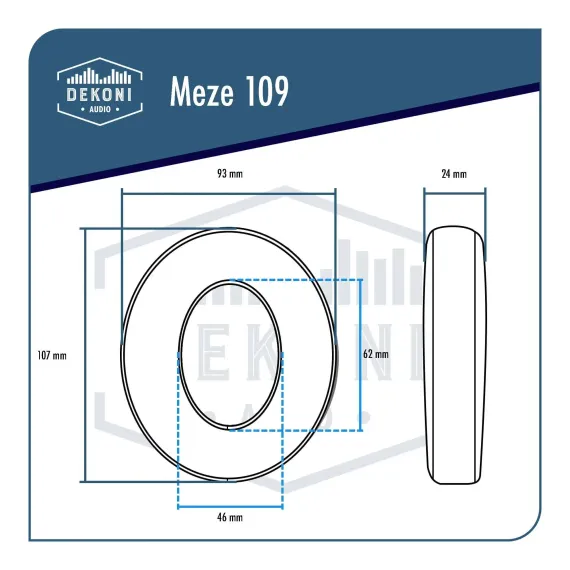 Dekoni Audio Elite Fenestrated Sheepskin Ear Pads for Meze 109