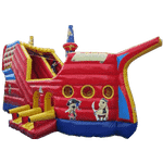 Детский надувной батут-горка "Пиратская шхуна"