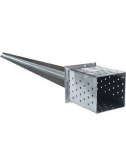 100мм/ 4шт/Крепеж для стоек в землю/Основание колонны/Забивное основание для столба ks 101/4шт.