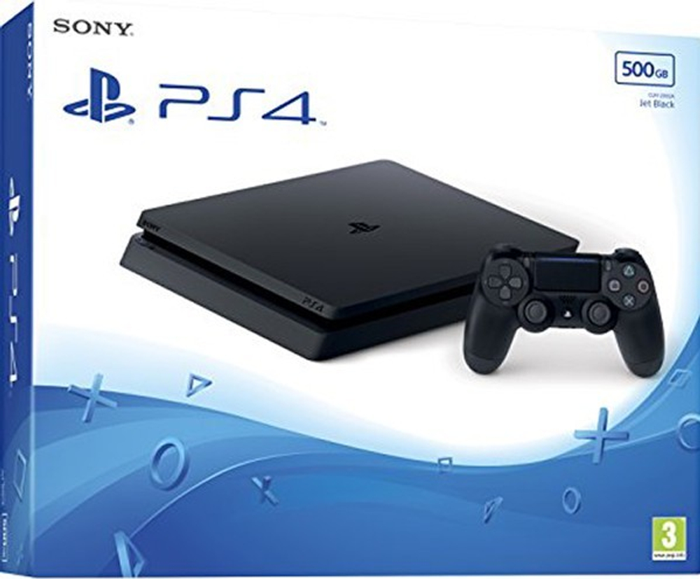 Игровая консоль Sony PlayStation 4 Slim Blu-ray Edition (Европа, 500ГБ, Black, CUH-2216A)