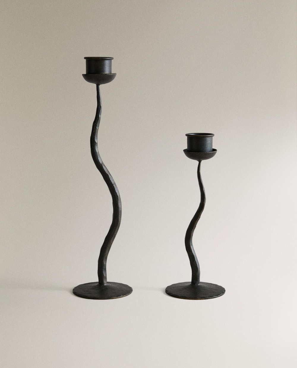 Zara Home Подсвечник из металла, цвет золотой, 17 см