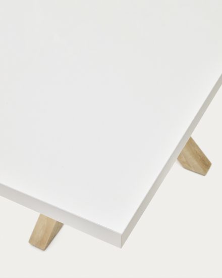 Стол Arya 160х100 натуральный, белый