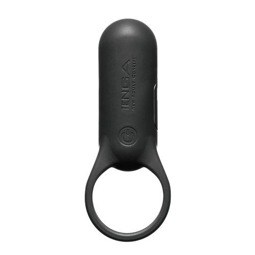 Черное эрекционное виброкольцо Tenga SVR Plus Vibrating Cock Ring Black VRP-001