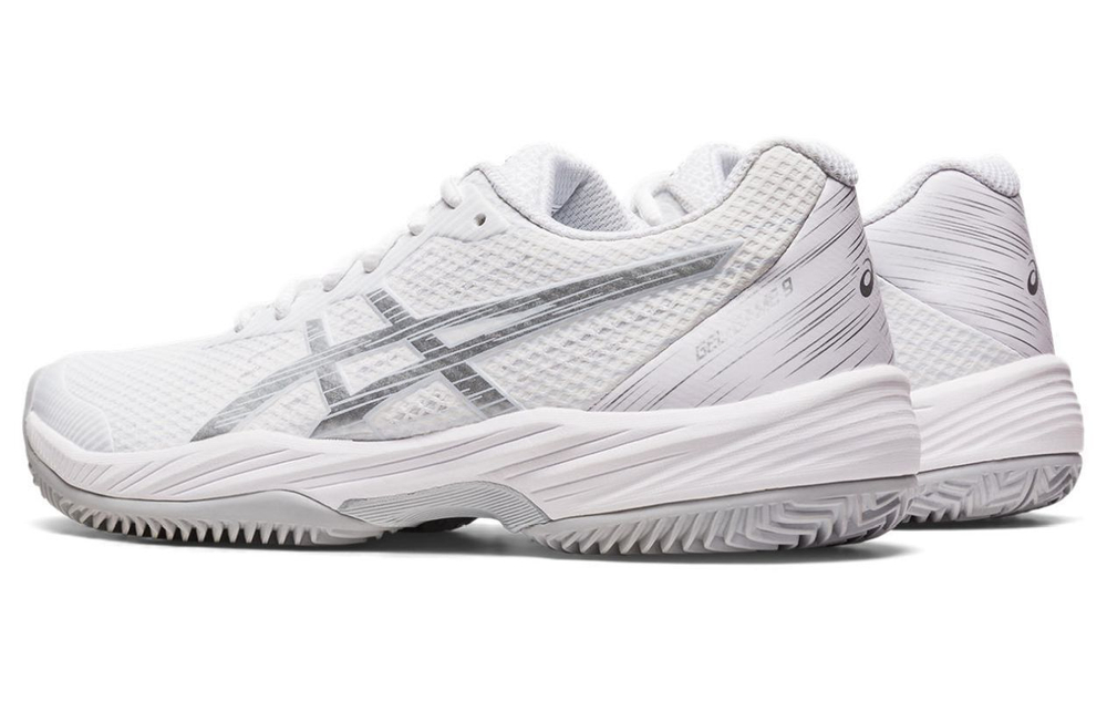 Женские Кроссовки теннисные Asics Gel-Game 9 Clay/OC - white/pure silver