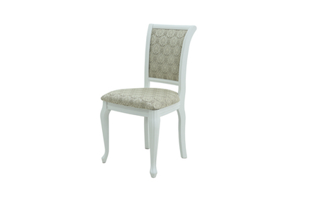 Стул Аврора Кабриоль, Белый, ткань Маркиз 99/2
