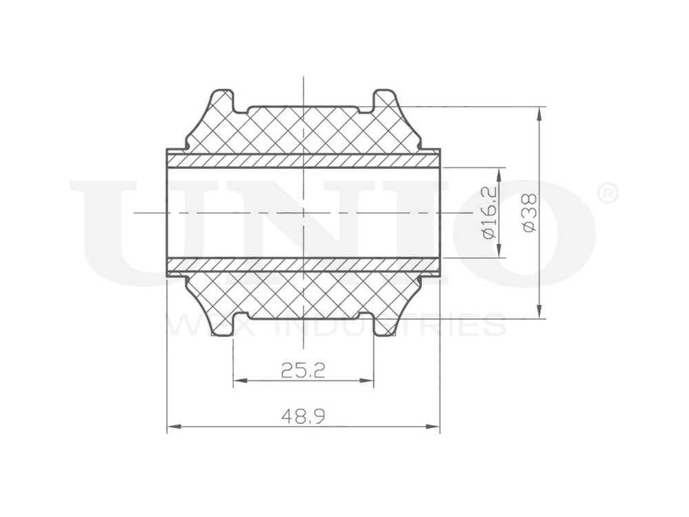 Сайлентблок задней поперечной тяги UNIO RMP-20322