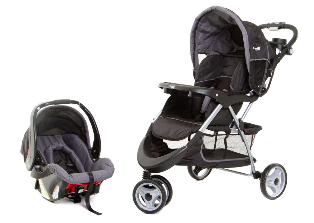 Детская коляска Ramili Baby Rapid TS 2 в 1 (Черный)