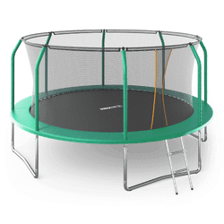Батут UNIX Line Supreme Basic 14 ft (427 см) зеленый