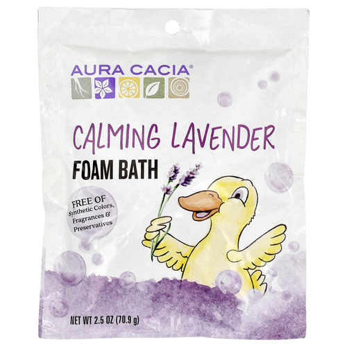 Aura Cacia, пена для ванны c расслабляющим эффектом, аромат лаванды, 70,9 г (2,5 унции)