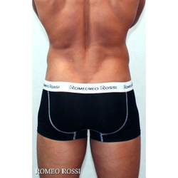 Мужские трусы боксеры черные Romeo Rossi RR365-01 Набор из 5 штук +ПОДАРОК