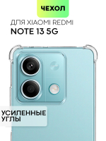 Чехол BROSCORP для Redmi Note 13 5G (арт.XM-RN13(5G)-HARD-TPU-TRANSPARENT )