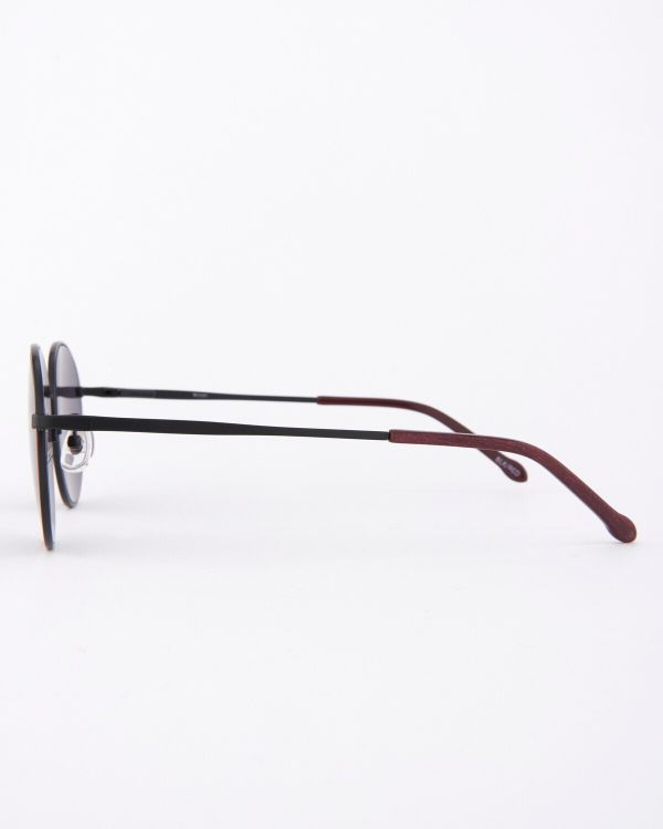 Очки солнцезащитные Spunky Round 2 Black-Red. dark grey - фото 3