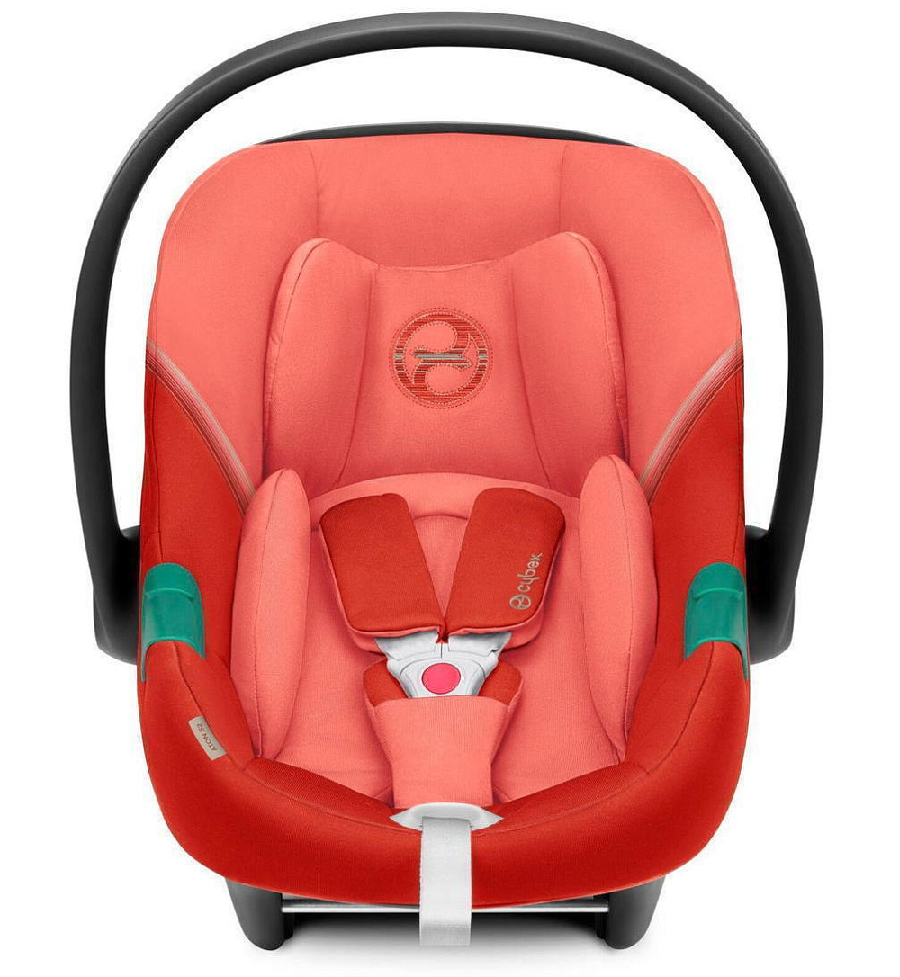 Коляска Cybex Balios S Lux BLK complete Aton S2 Hibiscus Red 3 в 1 Moon Black с дождевиками