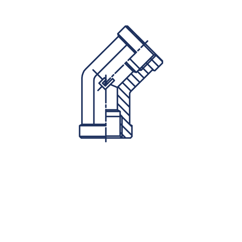 Штуцер FSC45 BSP 1/2" BSP 1/2"