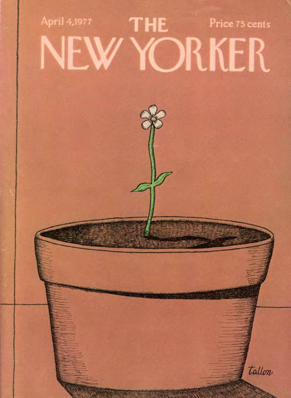 Журнал The New Yorker 04-04-1977, обложка