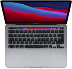 Ноутбук Apple MacBook Pro 13.3" A2338 (MYD92RU/A) /Apple M1 8 core 3.2ГГц/RAM 8GB/SSD 512GB/8 core GPU/2560*1600/Monterey/Mac Os/Подсветка кл-ры: Да/серый космос. Состояние: B1