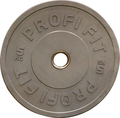 Диск для штанги каучуковый, цветной D51 мм PROFI-FIT  5 кг