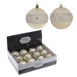 GAEM Набор из 12шт Украшение новогоднее "Шар", D 8 см, L35 W27 H8,5 см