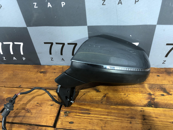 Зеркало левое 14 pin Audi Q7 (4M) 15-22 Б/У Оригинал 4M1857409G9B9
