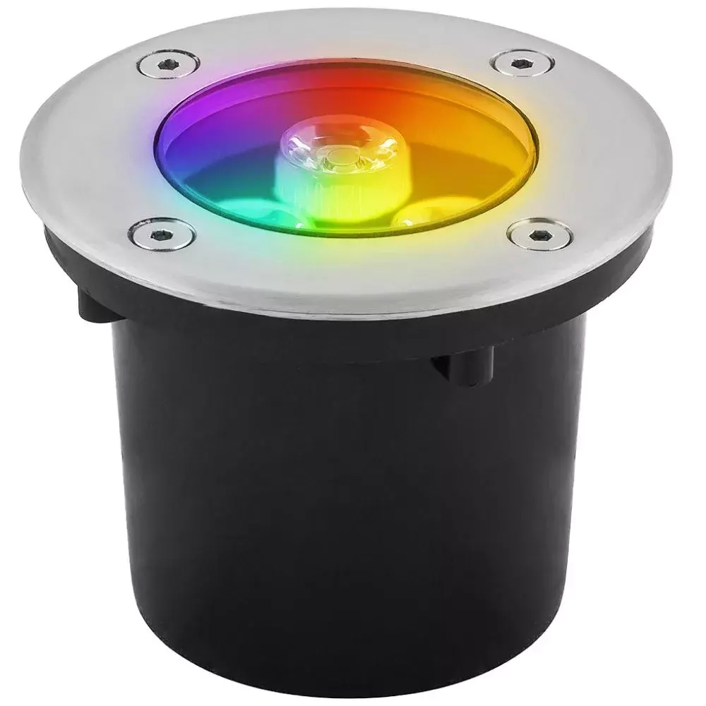 Светильник LED тротуарный (грунтовый) встраив. SP4111 3W RGB 230V IP67 Feron
