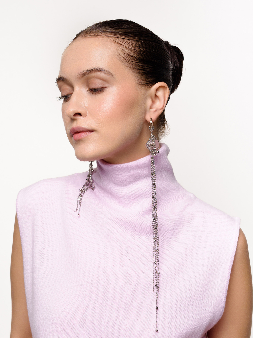 Серьги "Pink Fantastic" Silver