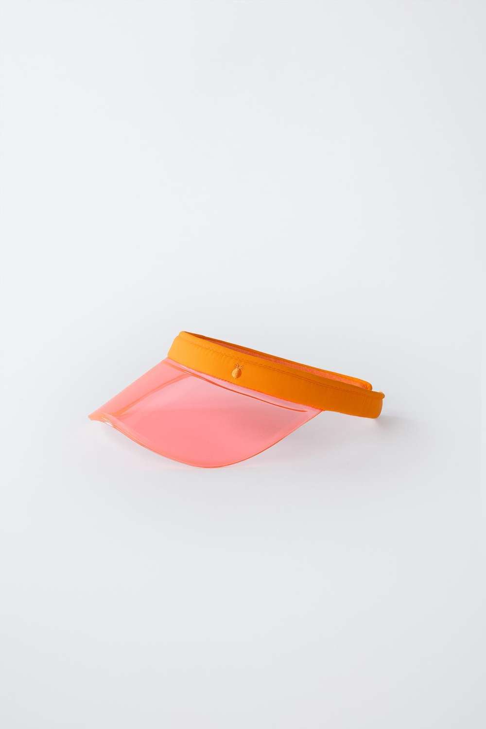 ZARA КЕПКА С ПРОЗРАЧНЫМ КОЗЫРЬКОМ, НЕОНОВО-ОРАНЖЕВЫЙ