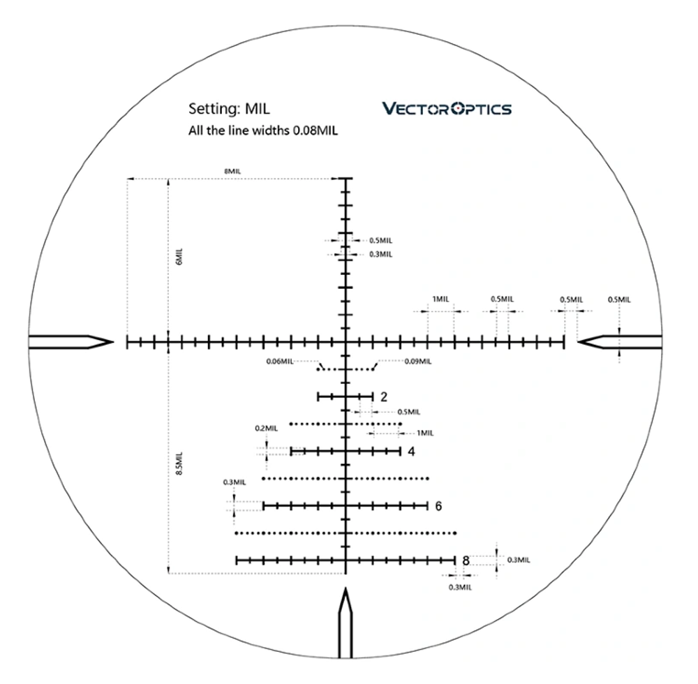 Прицел Vector Optics Marksman 6-24x50 FFP
