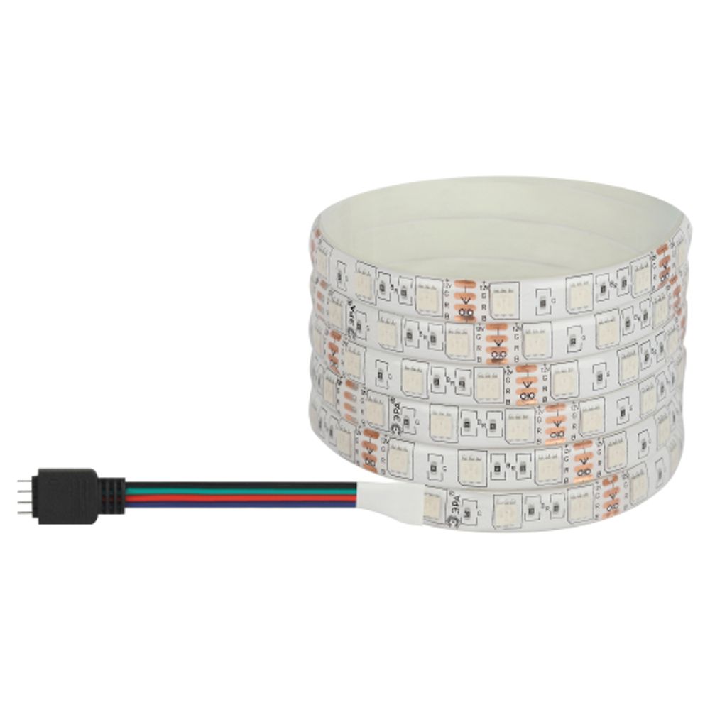 Светодиодная лента ЭРА LS5050-14,4-60-12-RGB-IP65-1 year-5m многоцветная 1 год | Светодиодные ленты 12В 1 год