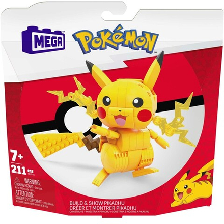 Набор строительных блоков MEGA Pokemon - Pikachu 211 деталей. GMD31 / артикул   GKY95 GMD31  / GTIN 887961852233