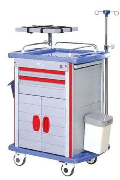 Столик-тележка медицинская инструментальная МЕДИЦИНОФФ F-19(m)