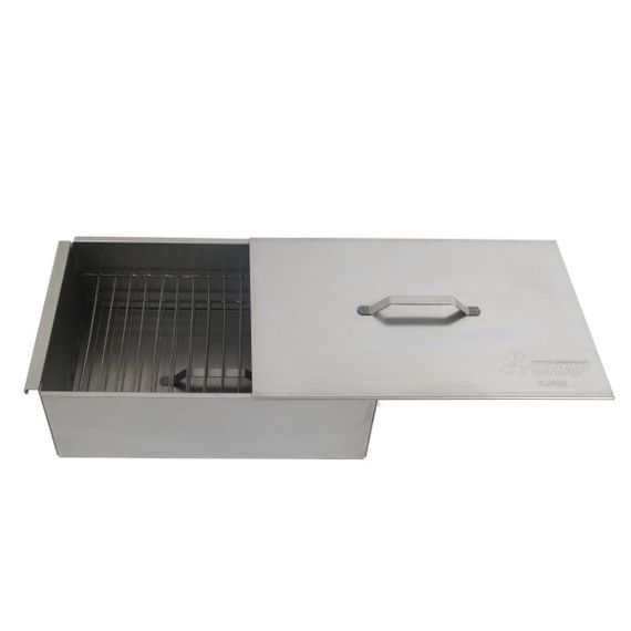 Коптильня двухъярусная Тонар с поддоном для сбора жира 450х280х170 (сталь 1,5 мм) (К-002)