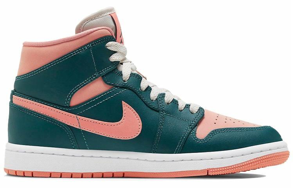 Кроссовки Jordan Air Jordan 1 Mid "Dark Teal Green" (Женская размерная сетка)