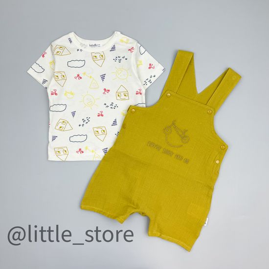 Комплект "Bysicle" с муслиновым комбинезоном