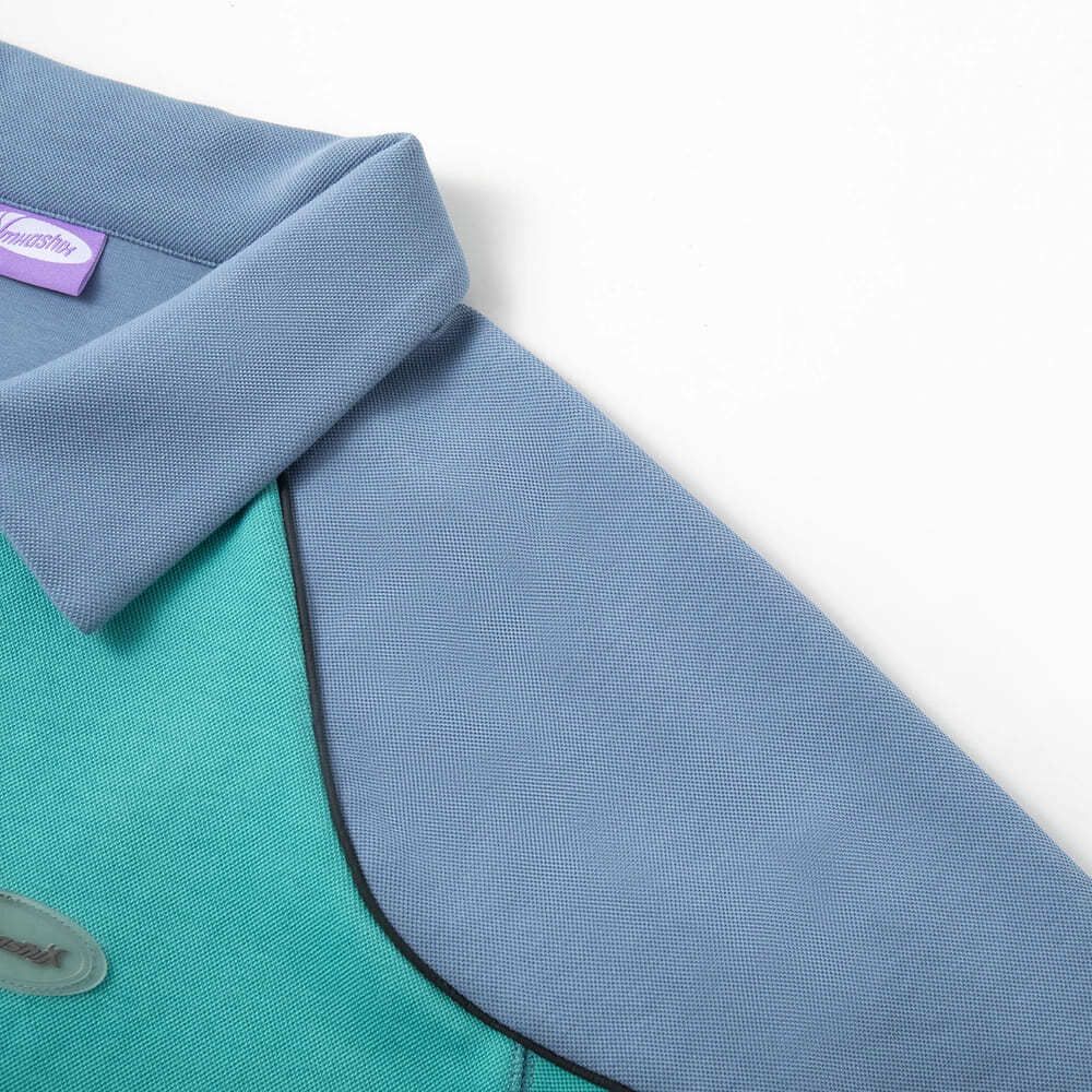 Толстовка Ymkashix College star пыльно-синяя / бирюзовая